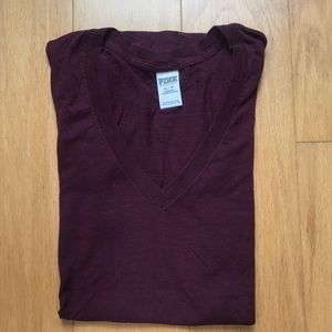 Victoria’s Secret pink maroon t-shirt